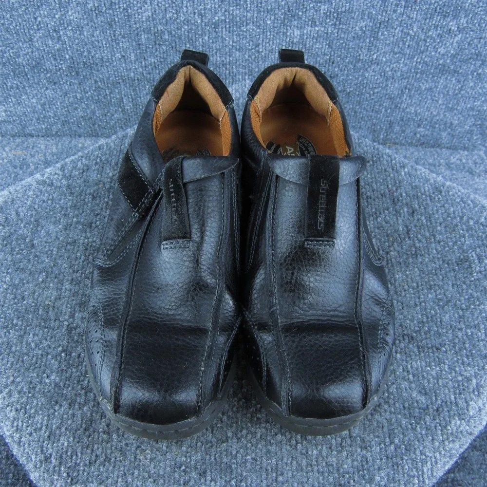 Streetcars Saddleback Men‎ Slip-On Shoes Black Leather Lace Up Size 8 Medium